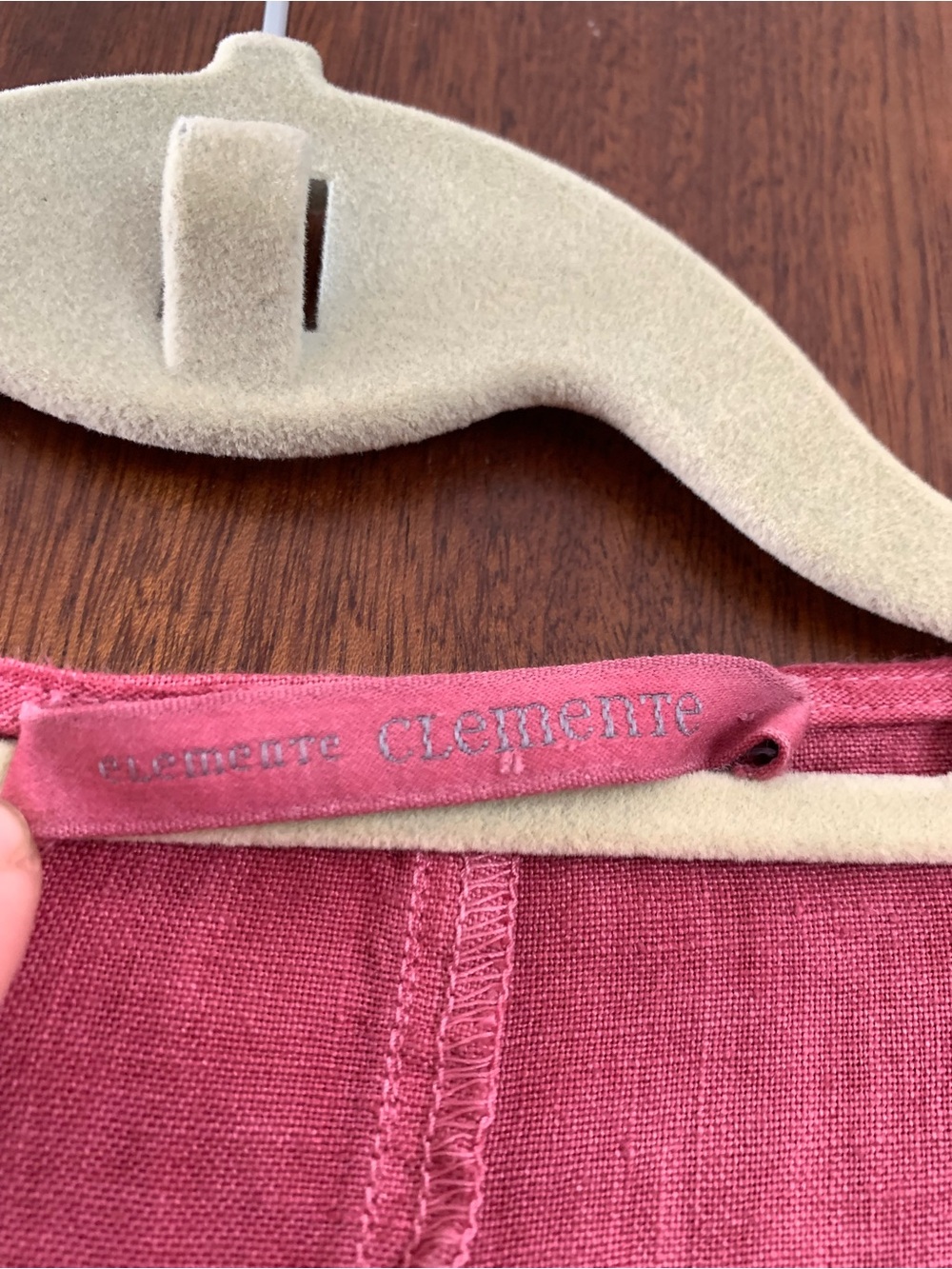 Elemente Clemente Linen Midi Dress In Rose View 2